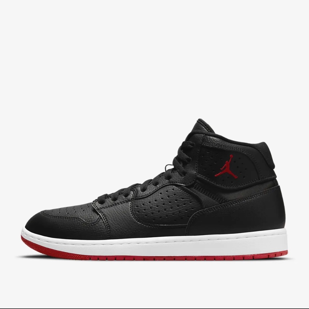 Jordan Access Red and Black Sz 8